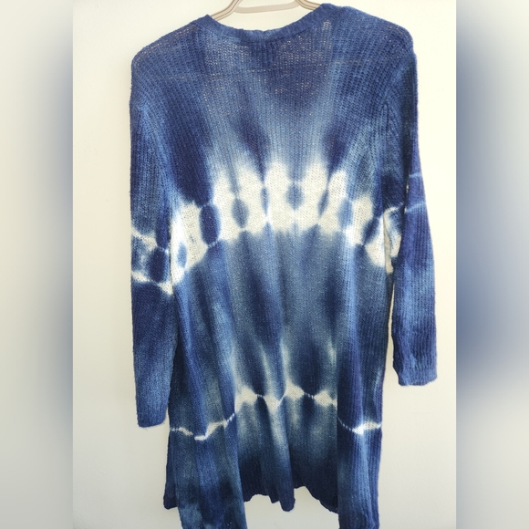 Torrid Blue Tie-Dye Knit Cardigan - Picture 5 of 6